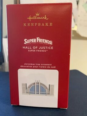 Hallmark Red Super Friends Hall of Justice Ornament Collectible